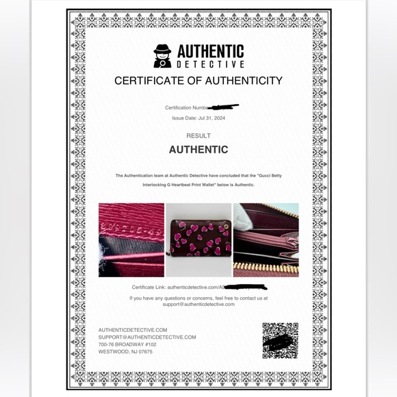 GUCCI LIMITED EDITION Betty Interlocking G Heartbeat Print Zip Around Wallet - Picture 2 of 14